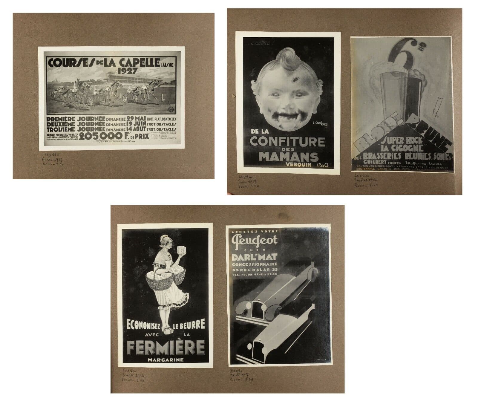 Vintage Photographs Album 1923 Posters, Casiez, Platt, Wilems,Aster, Zezette x60 image 10