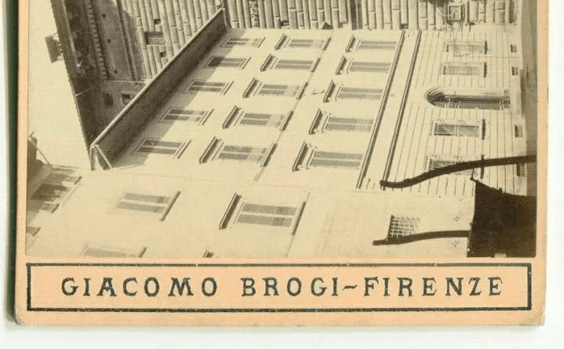 Vintage Stereoview Photograph Giacomo BROGI - Florence. Palazzo Strozzi c .1870 image 3