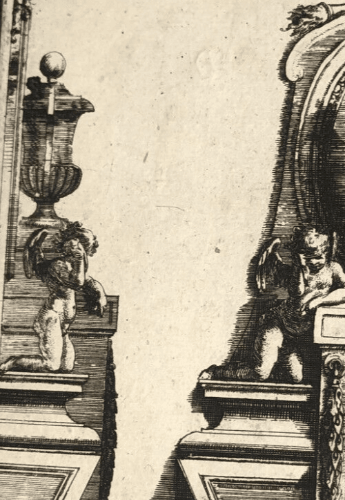Vintage Etching Original Architecture Jean Baptiste LE BLOND (1679-1719) image 4
