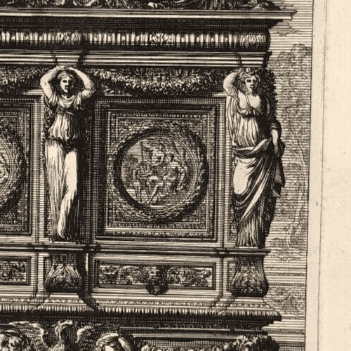 Vintage Etching by Jean Le Pautre (1618–1682) Architecture Architectural image 5