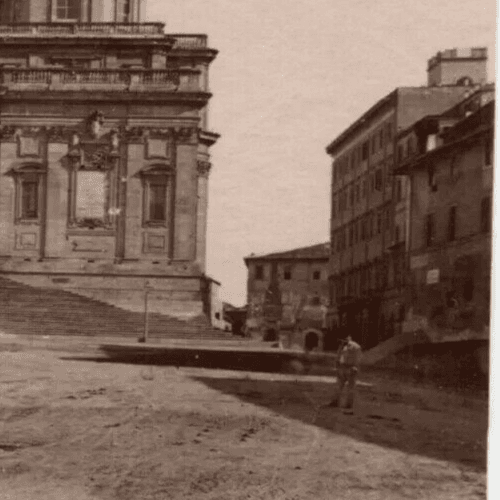 Vintage Photograph Italy, Roma Landscape, St Marie Maggiore Basilica 1901 image 4