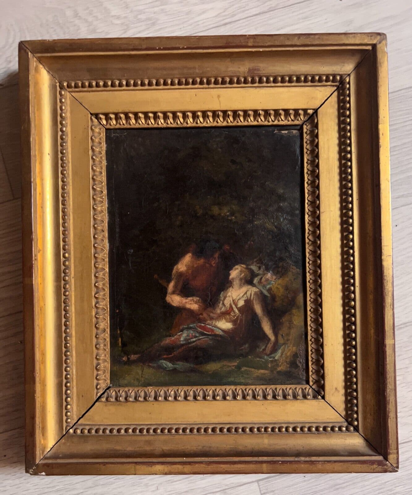 Antique Original Painting Louis HERSENT (1777-1860) Antique Scene image 2