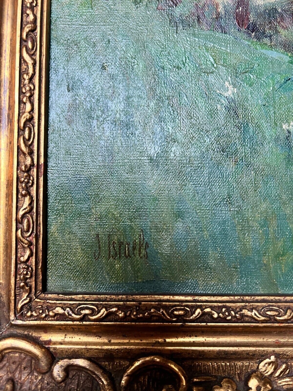 Antique Painting Landscape attrib Jozef ISRAELS (1824-1911) image 4