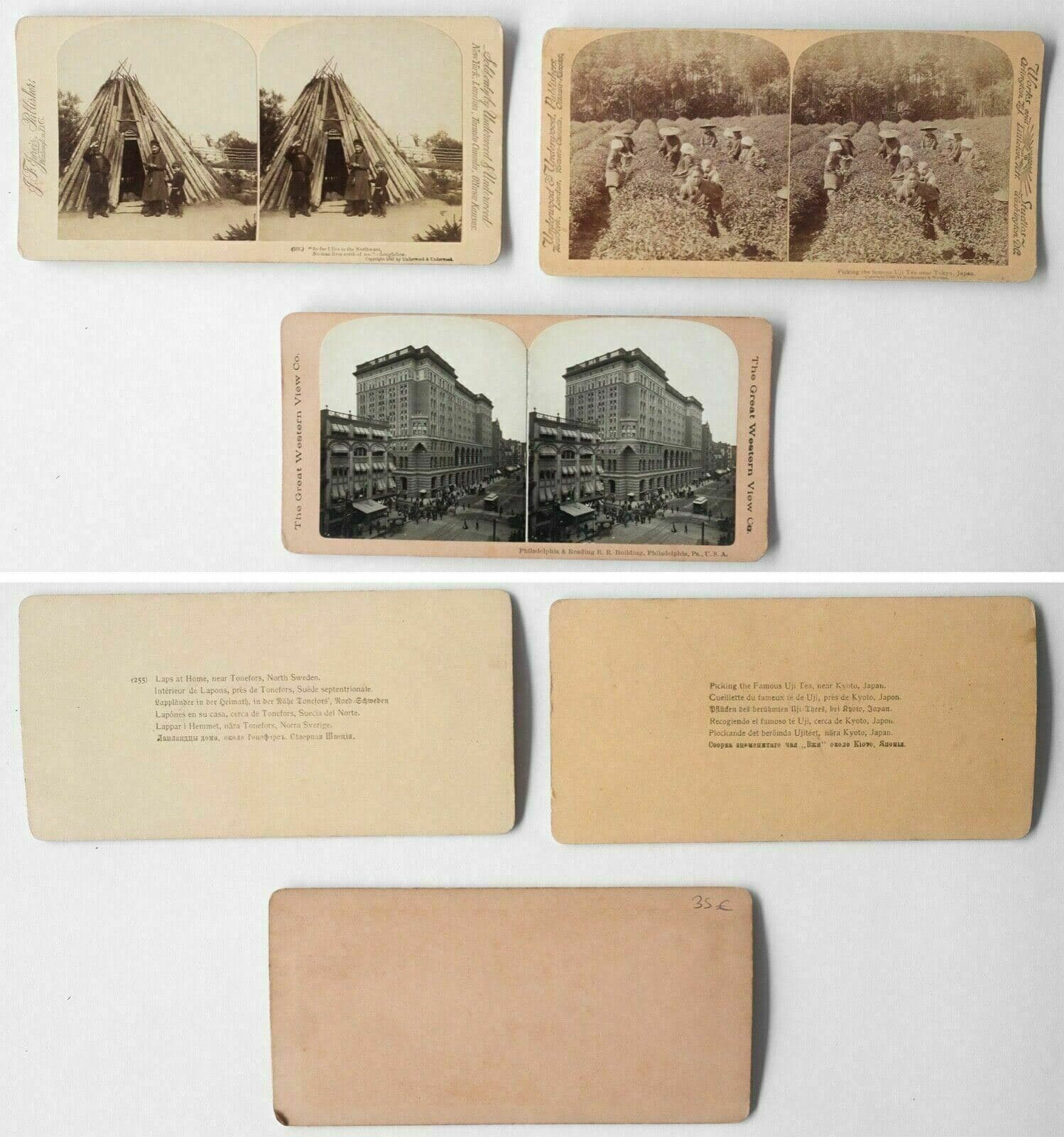 Vintage Stereoview Underwood - Usa, Italy, France, Russia, India, Japan c.1900 image 9