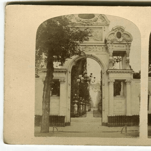 Vintage Photograph Stereoview Jardin Mabille, Paris - Lecocq-Frêné - Albumen image 2