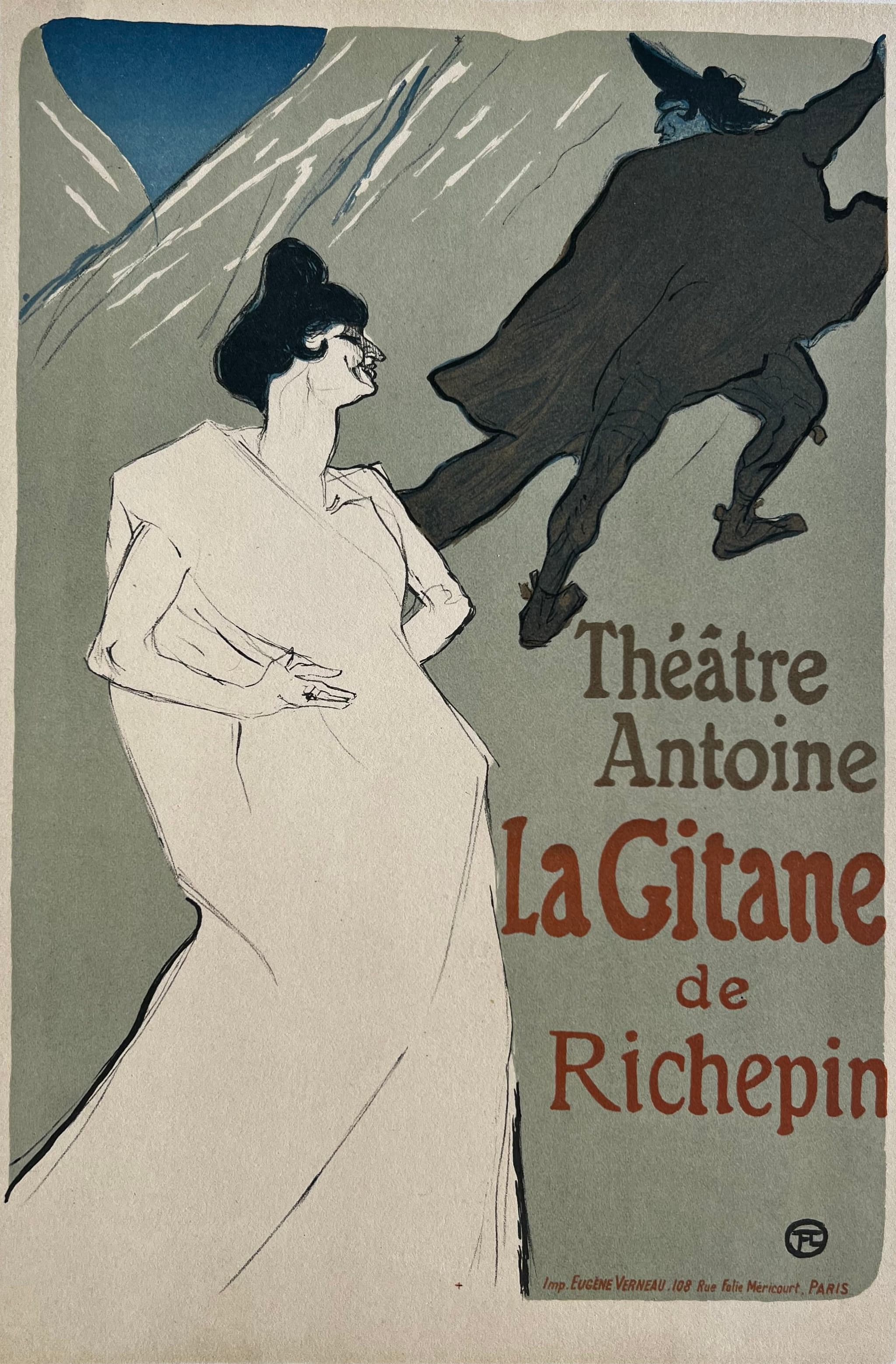 Print Theatre Antoine, La Gitane de Richepin image 1