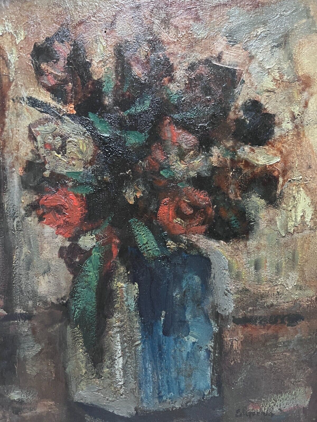 Edouard Joseph GOERG (1893-1969) Painting Bouquet of Flowers