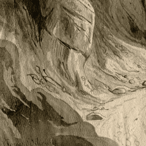 Antique Original Landscape Gorges Ollioules, Mountain, Marseille, Toulon 1850 image 3