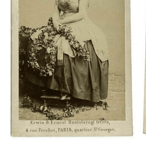 CDV Photographs ERWIN FRERES - Celine Montaland, Opera Actress and Dancer c.1870 image 2