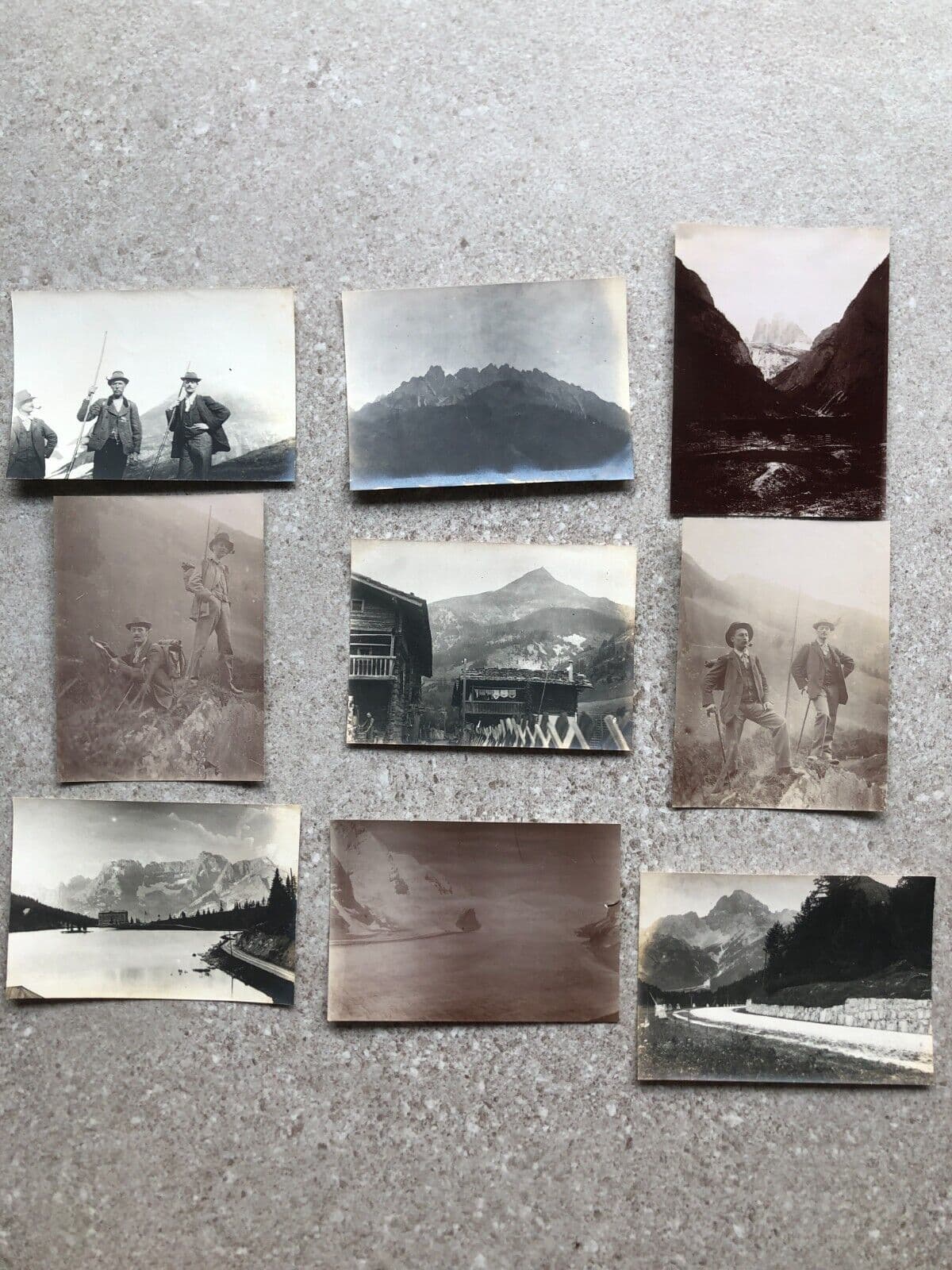 Vintage Photographs Lot x11 Mountain Landscape and People 1902 image 2