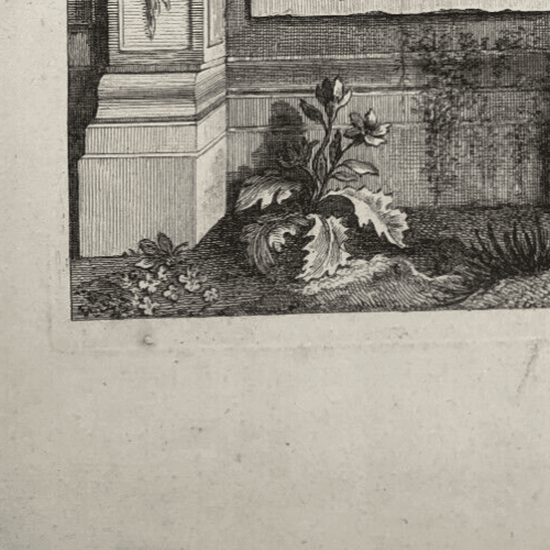 Vintage Etching Original Architecture Marie Anne Tardieu ROUSSELET (1732-1826) image 3