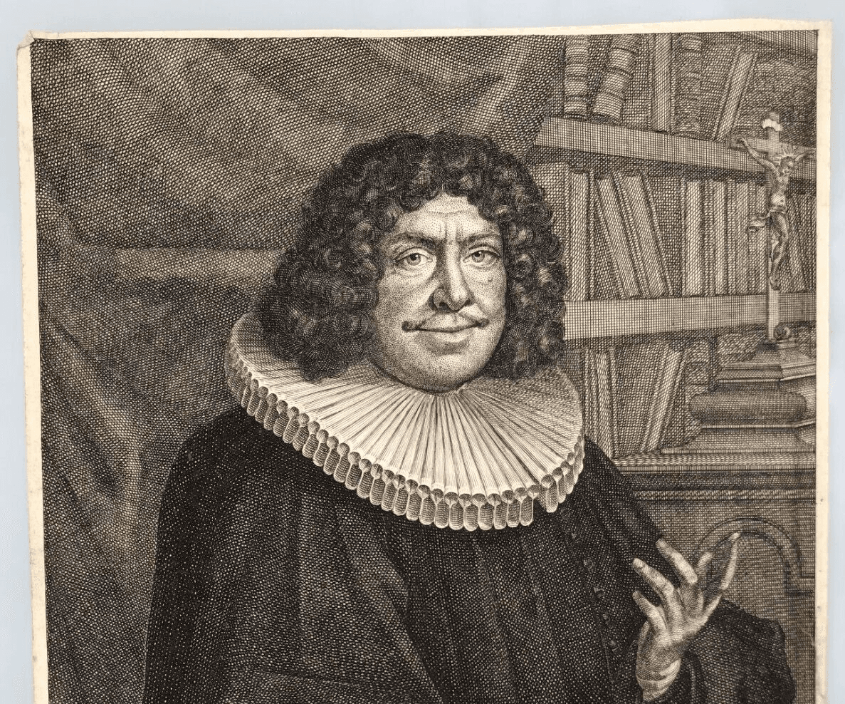 Antique Etching Original Religious, Portrait, Bohmer signed image 5