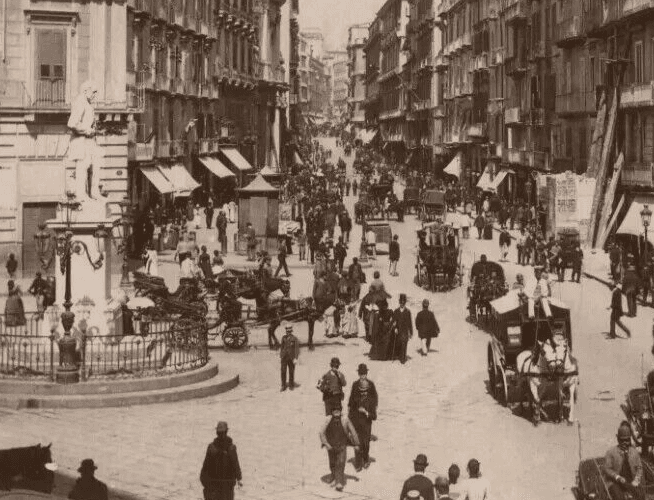 Vintage Photographs Landscape Naples, Italy, via Roma gia Toledo circa 1900 image 7
