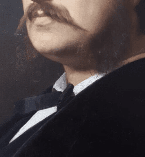 Antique Painting Antonio CISERI (1821-1891) Man Portait Famiglia Bianchini image 4