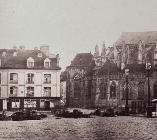 Vintage Photographs Alphonse Davanne - Statue de Duquesne, Dieppe c. 1870 image 2
