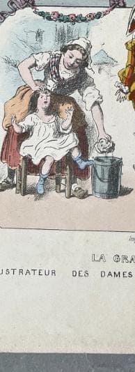 Antique Lithograph - "Théâtre des Marionnettes" (Puppet Theatre) Illustration image 8
