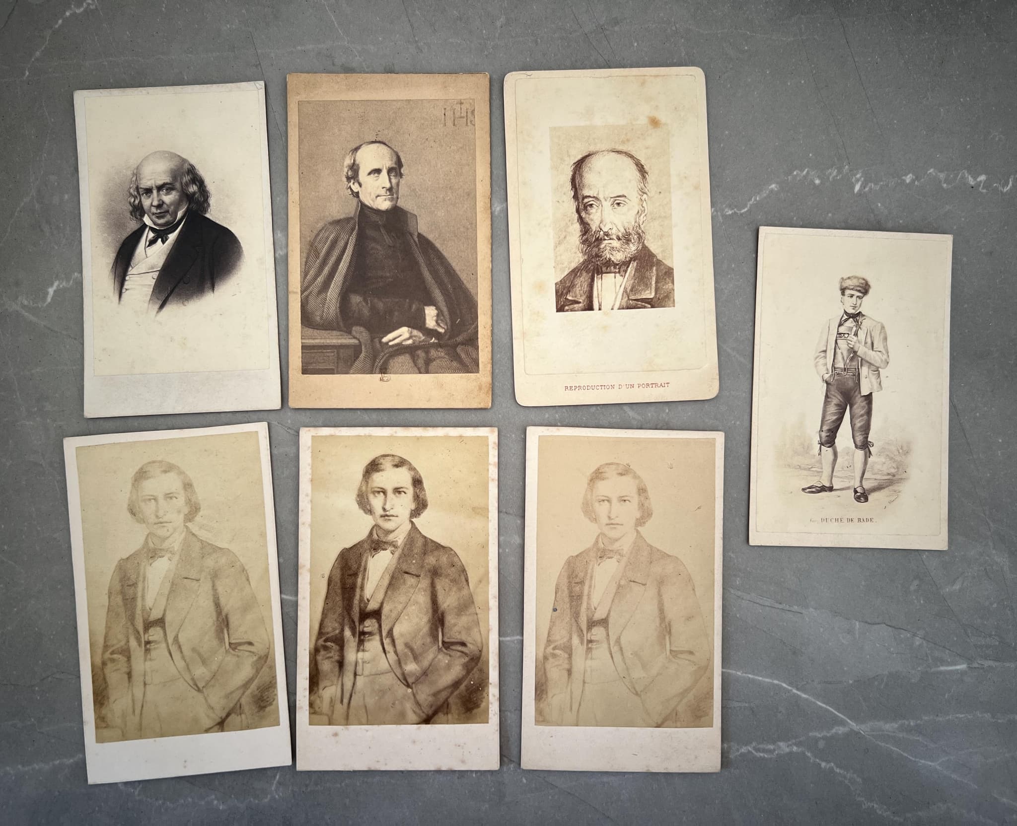 Antique Carte de Visite Collection – 19th Century Gentlemen Portraits – Set of 7 image 1