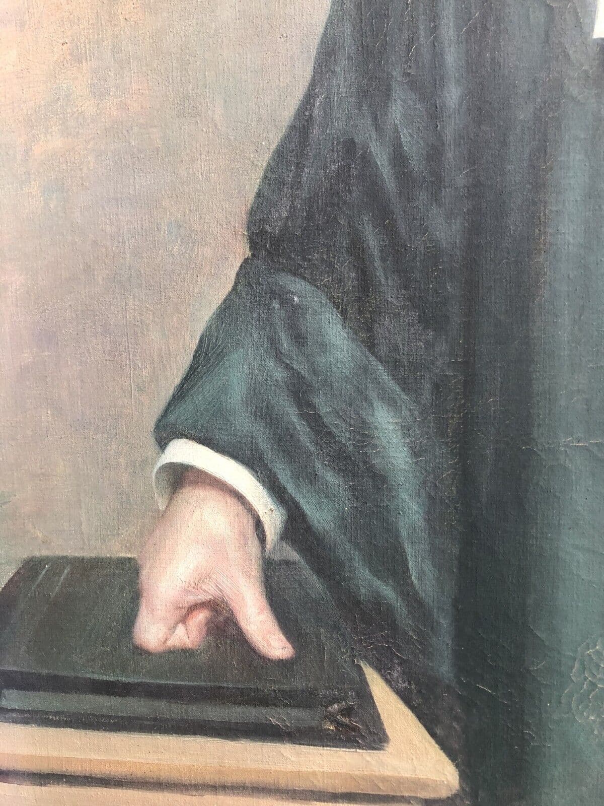Joseph BERNARD (1864-1933) Judge Man Portrait Painting image 5