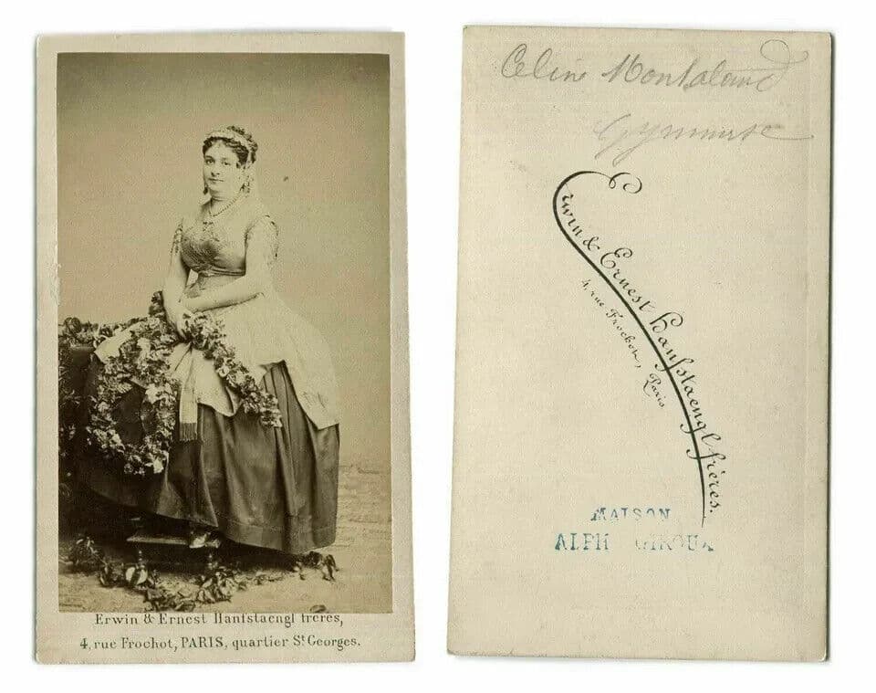 CDV Photographs ERWIN FRERES - Celine Montaland, Opera Actress and Dancer c.1870 image 4