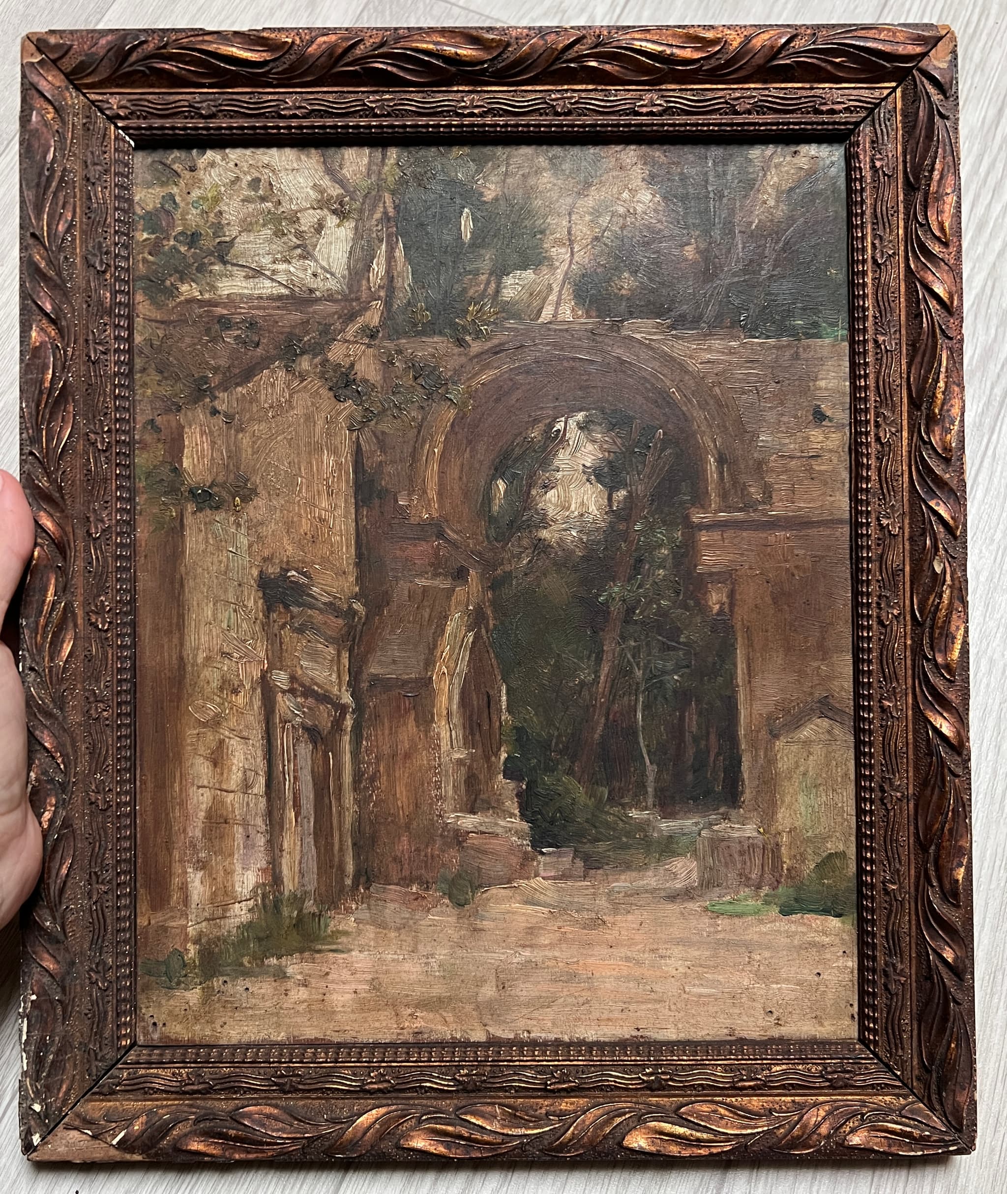 Painting Oriental Arch Landscape image 2