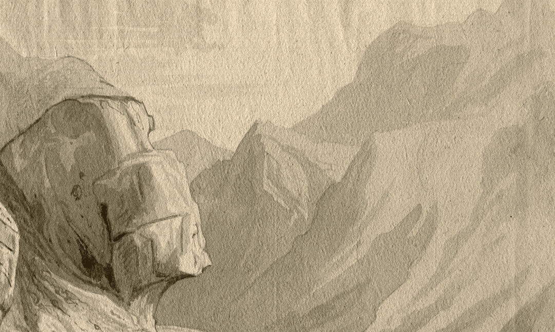 Antique Original Landscape Gorges Ollioules, Mountain, Marseille, Toulon 1850 image 4