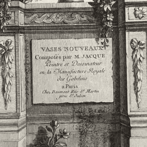 Vintage Etching Original Architecture Marie Anne Tardieu ROUSSELET (1732-1826) image 4
