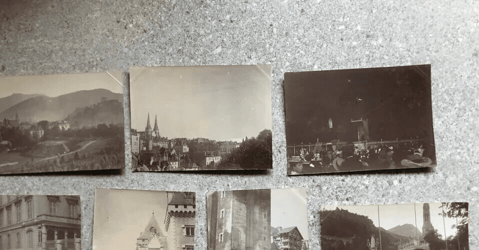 Vintage Photographs Lot x7 Lourdes, Pau-Eglise St Jean, Chateau de Pau 1902 image 4
