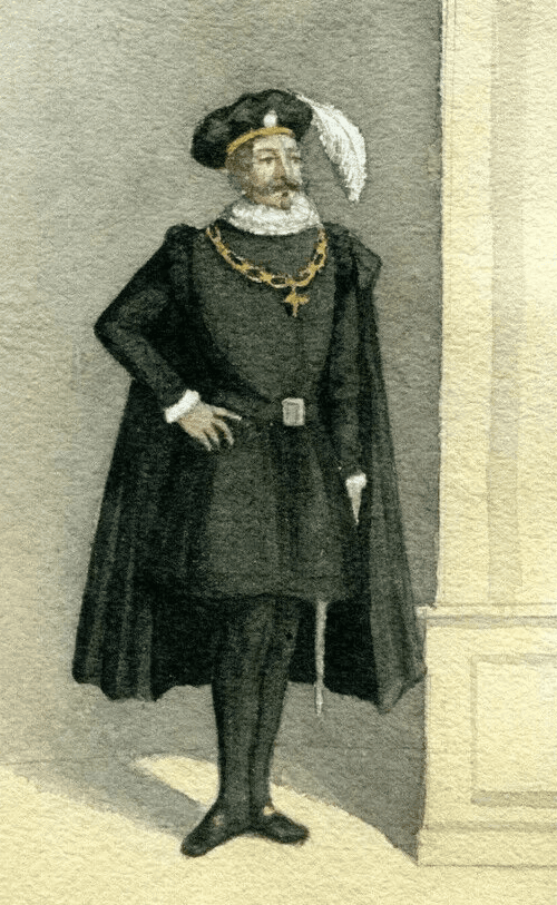 Vintage Drawing  Original Man from the Church - Vatican image 1