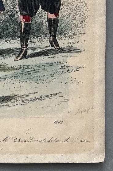 Antique French Fashion Plate - "Les Modes Parisiennes" - 19th Century Children's image 10