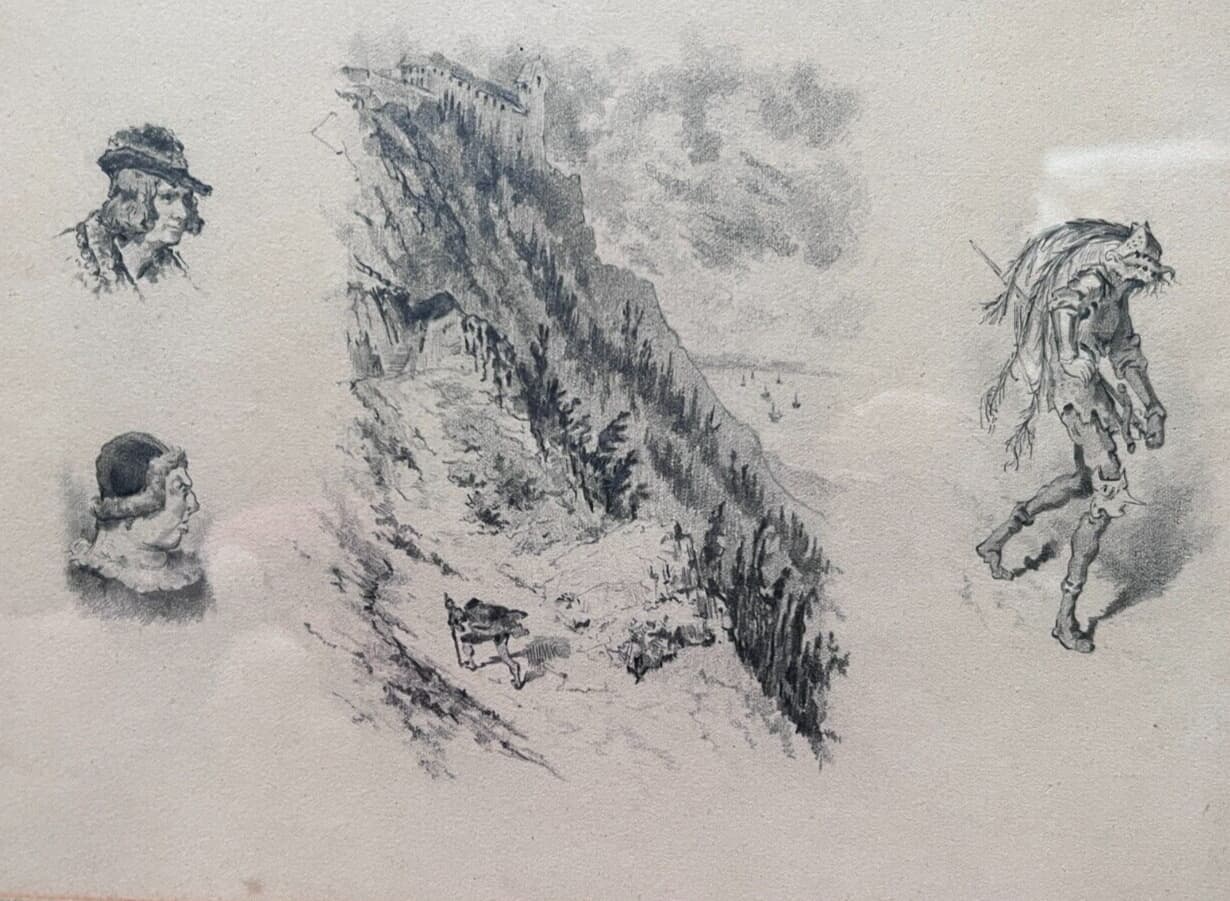 Drawing after Honore Daumier People, Caricatures image 1