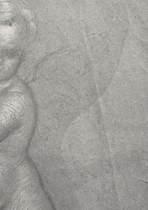 Original Antique Pencil 18th century Drawing Nude Angel Artwork image 4