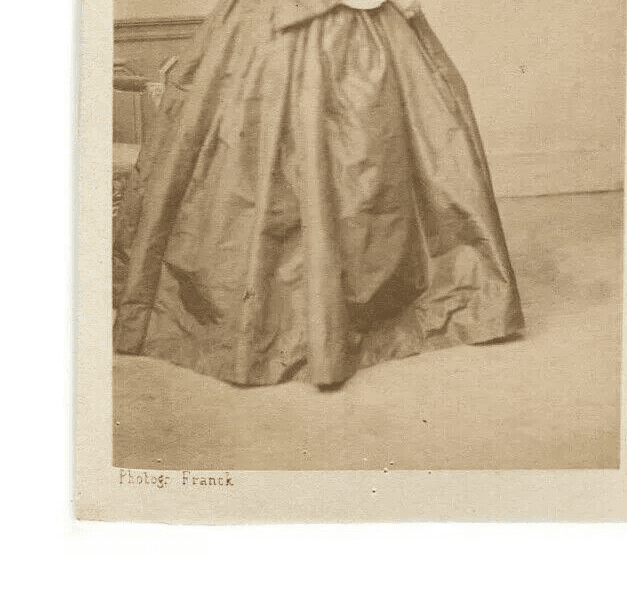 CDV Vintage Photographs FRANCK - Baronne of Anglade c. 1860 image 2