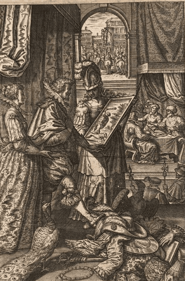 Antique Etching Léonard GAULTIER (1561-1630) History, Royalty, War, Religion image 1