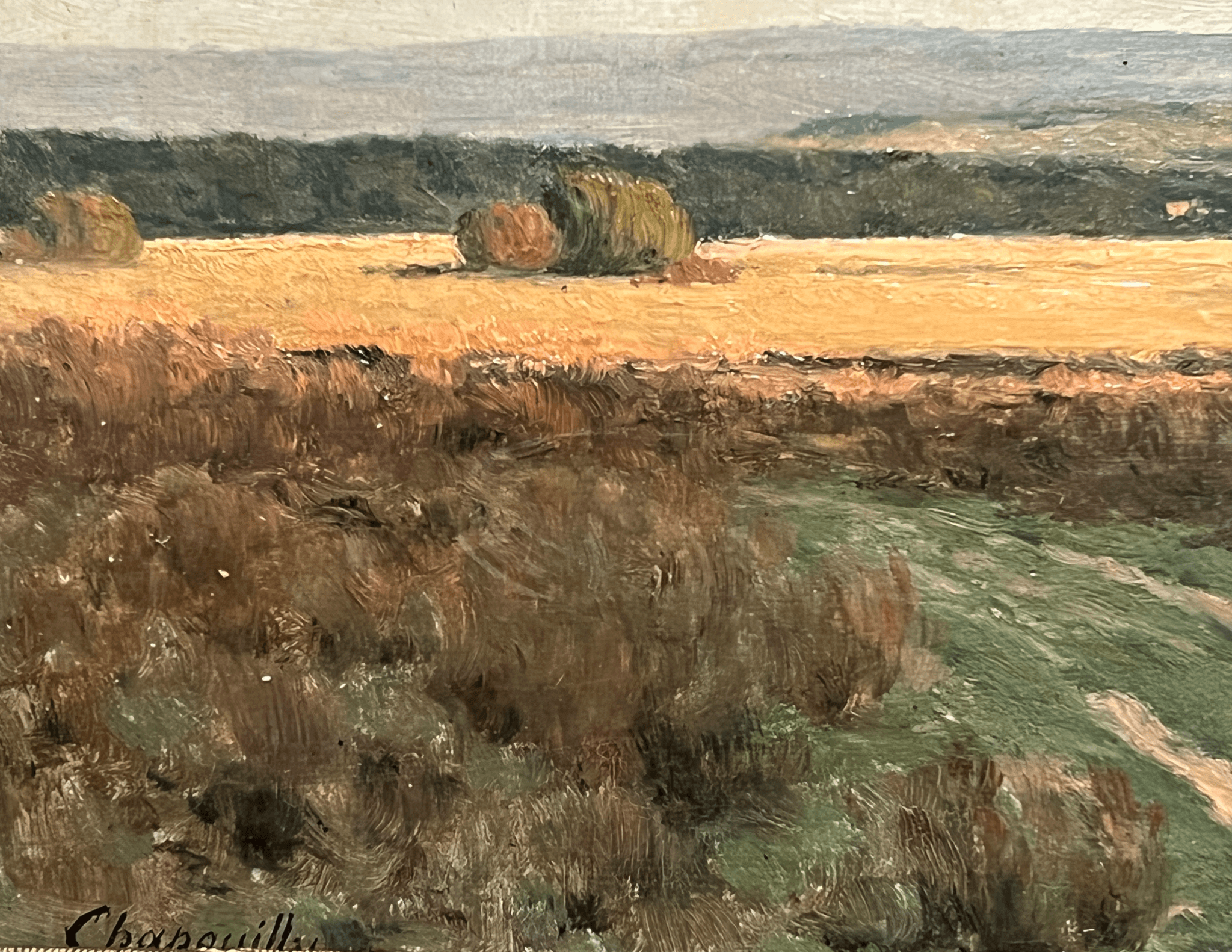Painting Field Landscape View image 2