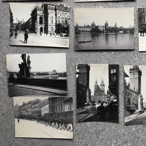 Vintage Photographs Lot x14  Cityviews, Prague Landscapes 1902 image 9