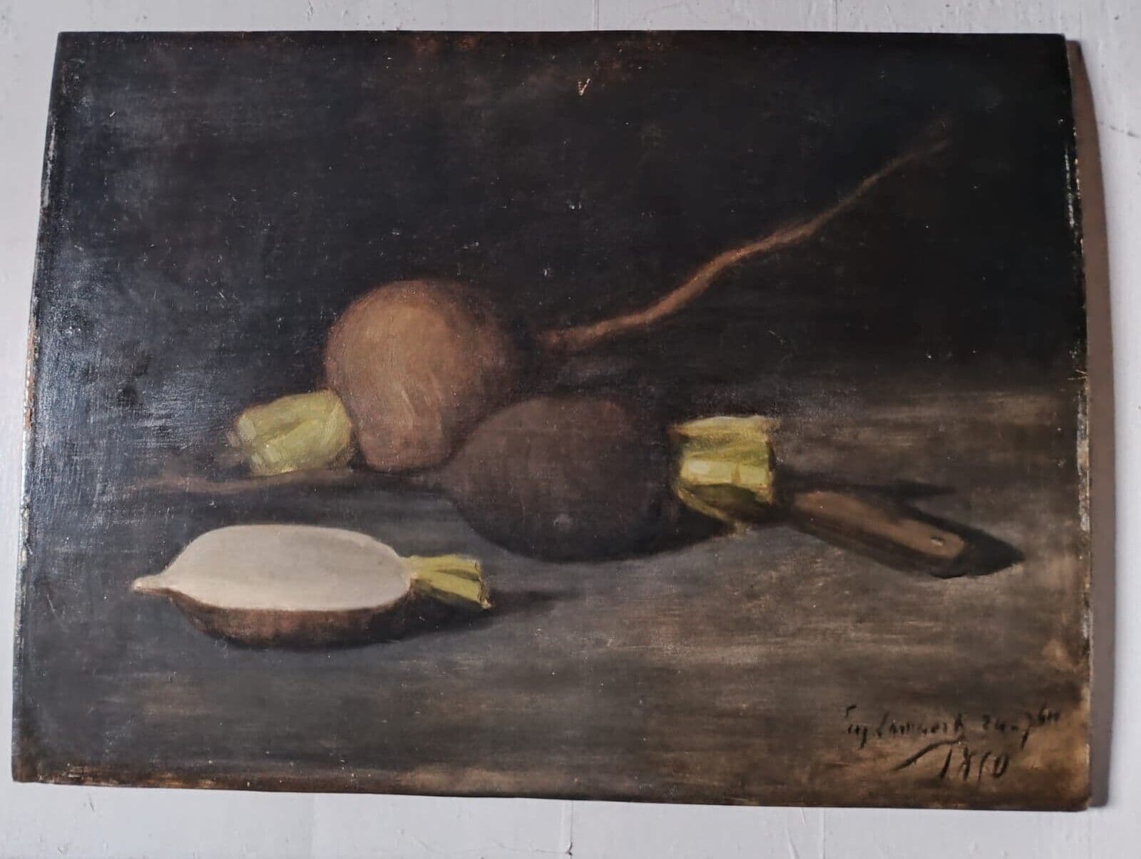 Antique Painting Original Still Life, signed Louis Eugène LAMBERT (1825-1900) image 6