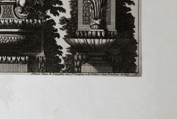 Vintage Etching by Jean Le Pautre (1618–1682) Architecture Architectural image 3