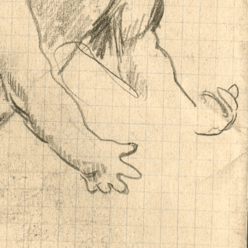Vintage Pencil Original Drawing Baby Portrait Sketch image 3