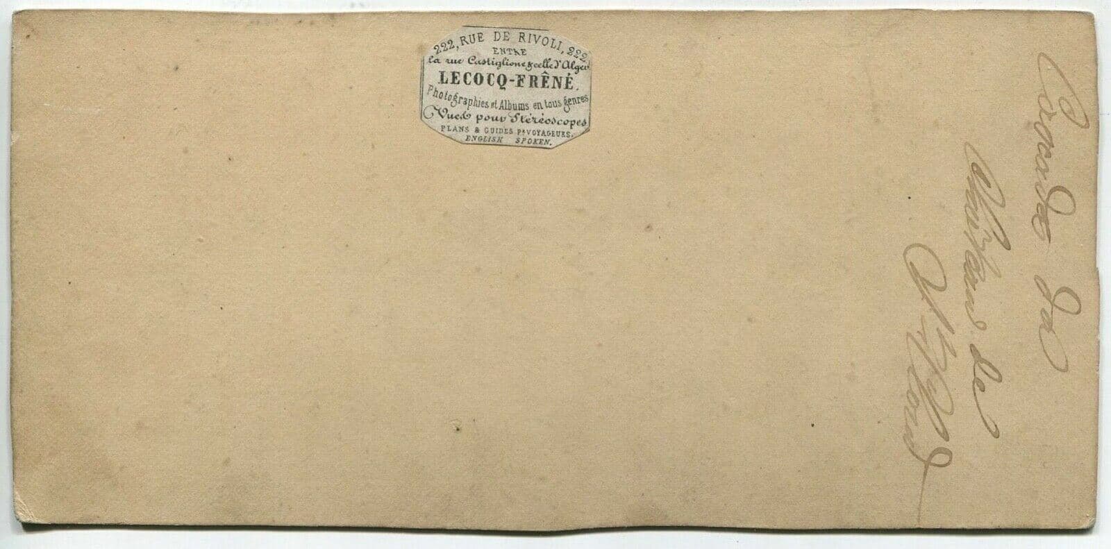 Vintage Stereoview - SAINT CLOUD Waterfall - Lecocq-Frêné - Albumen c. 1860 image 3