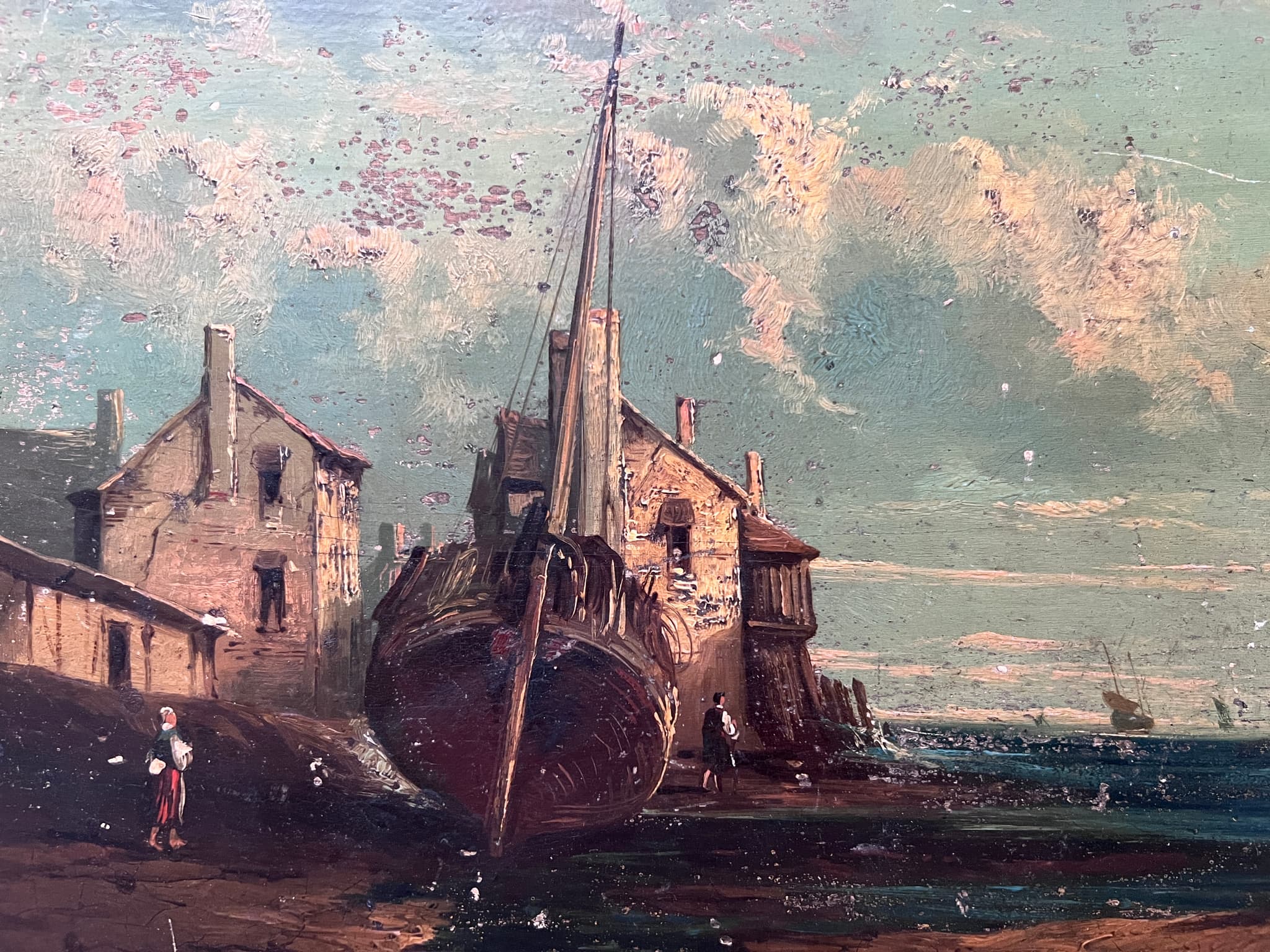 Painting Moored Boats by Eugène PENOT (1854-?) image 1