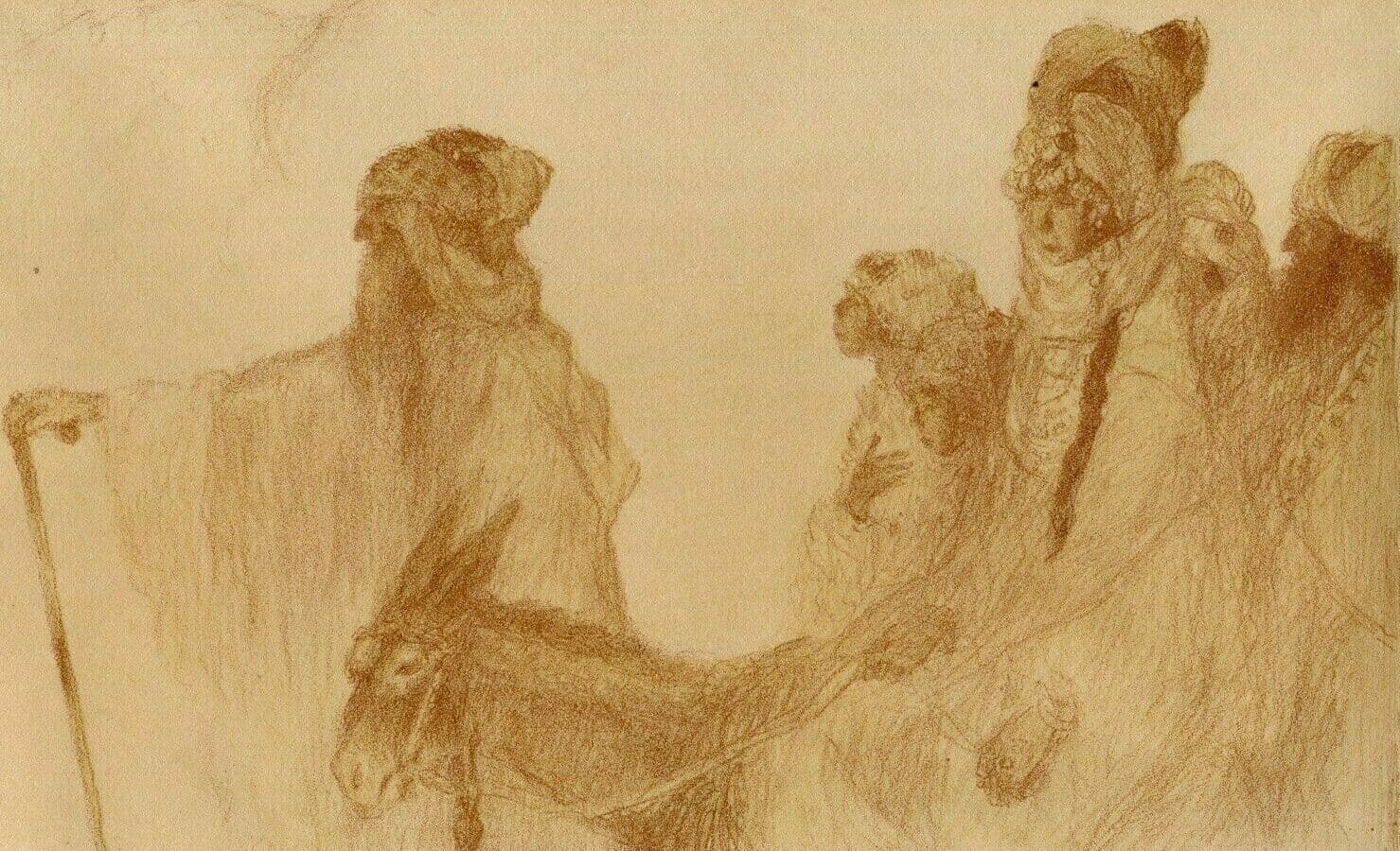 Lithography by Abel Pfeffermann PANN (1883-1963) - Bible, Abraham image 1