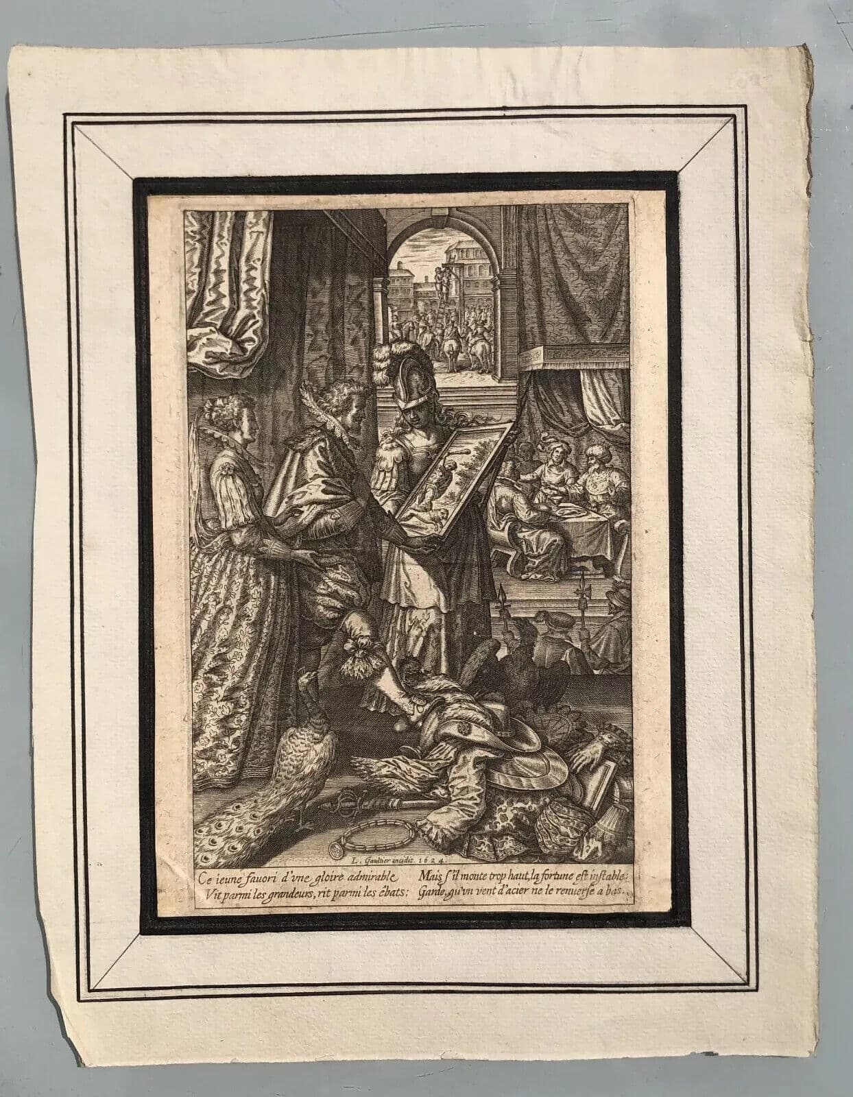 Antique Etching Léonard GAULTIER (1561-1630) History, Royalty, War, Religion image 8