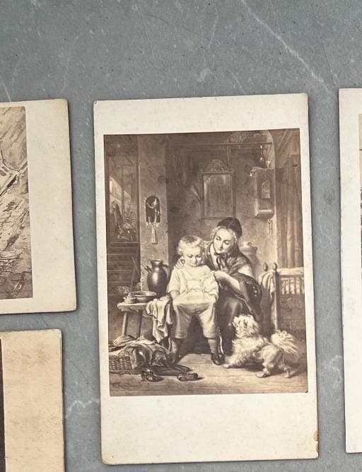 Antique Carte de Visite Collection – 19th Century Lithographs and Prints – Set image 4