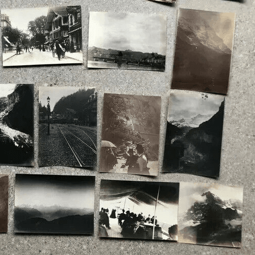Vintage Photographs 1902 Lucerne, Grindelwald, Interlaken, Wiggilasse x22 image 6