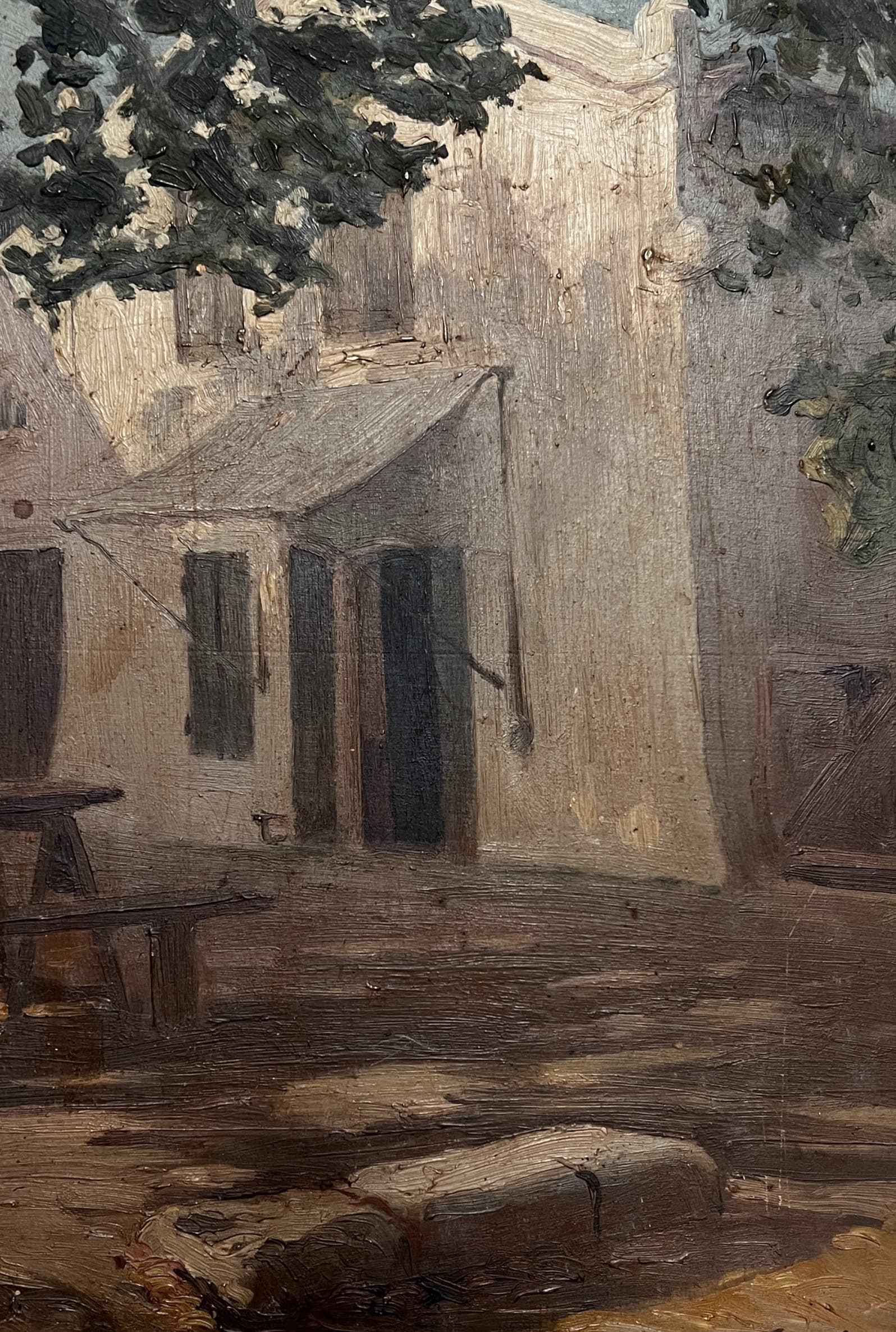 Painting House Landscape signed 1906 image 1