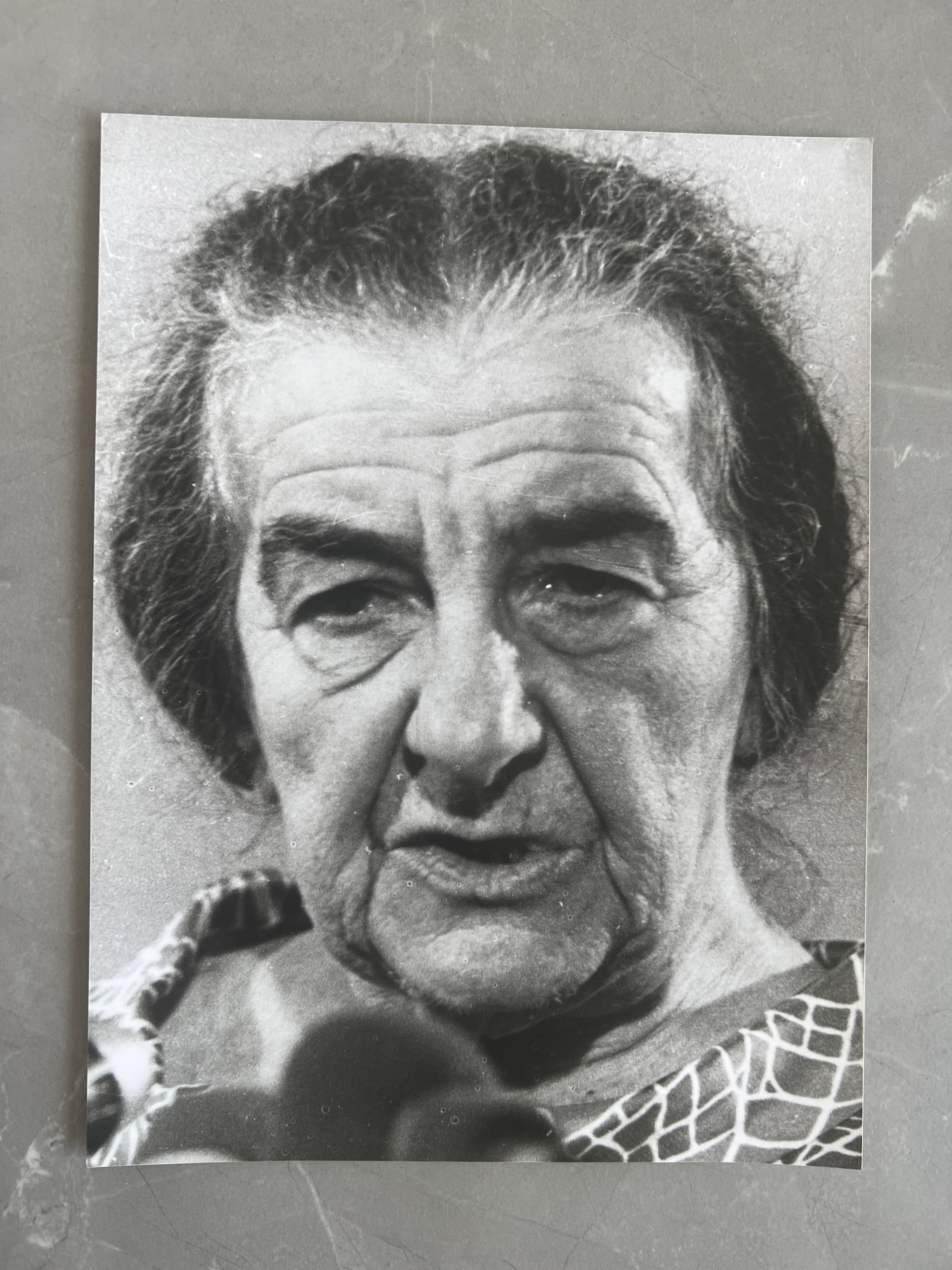 Press Photo A.F.P - Golda Meir in Tel-Aviv 1973 image 1