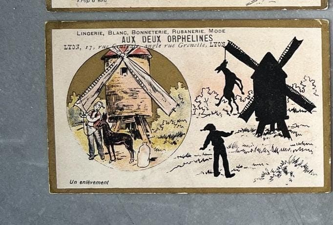 Set of 6 Antique Trade Cards - 19th Century Advertising Illustrations image 7