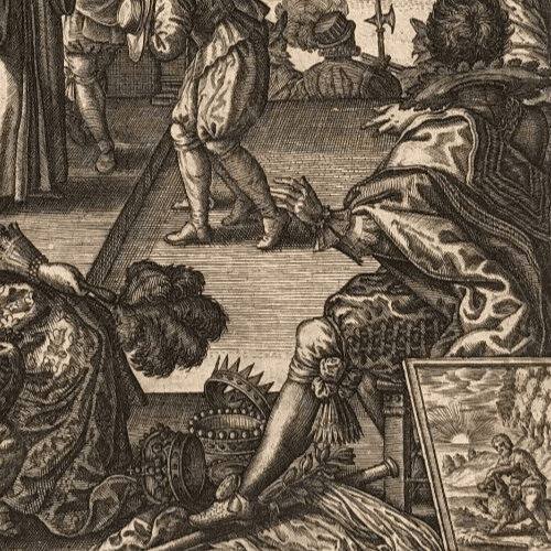 Antique Etching Léonard GAULTIER (1561-1630) History, Royalty, War, Religion image 4