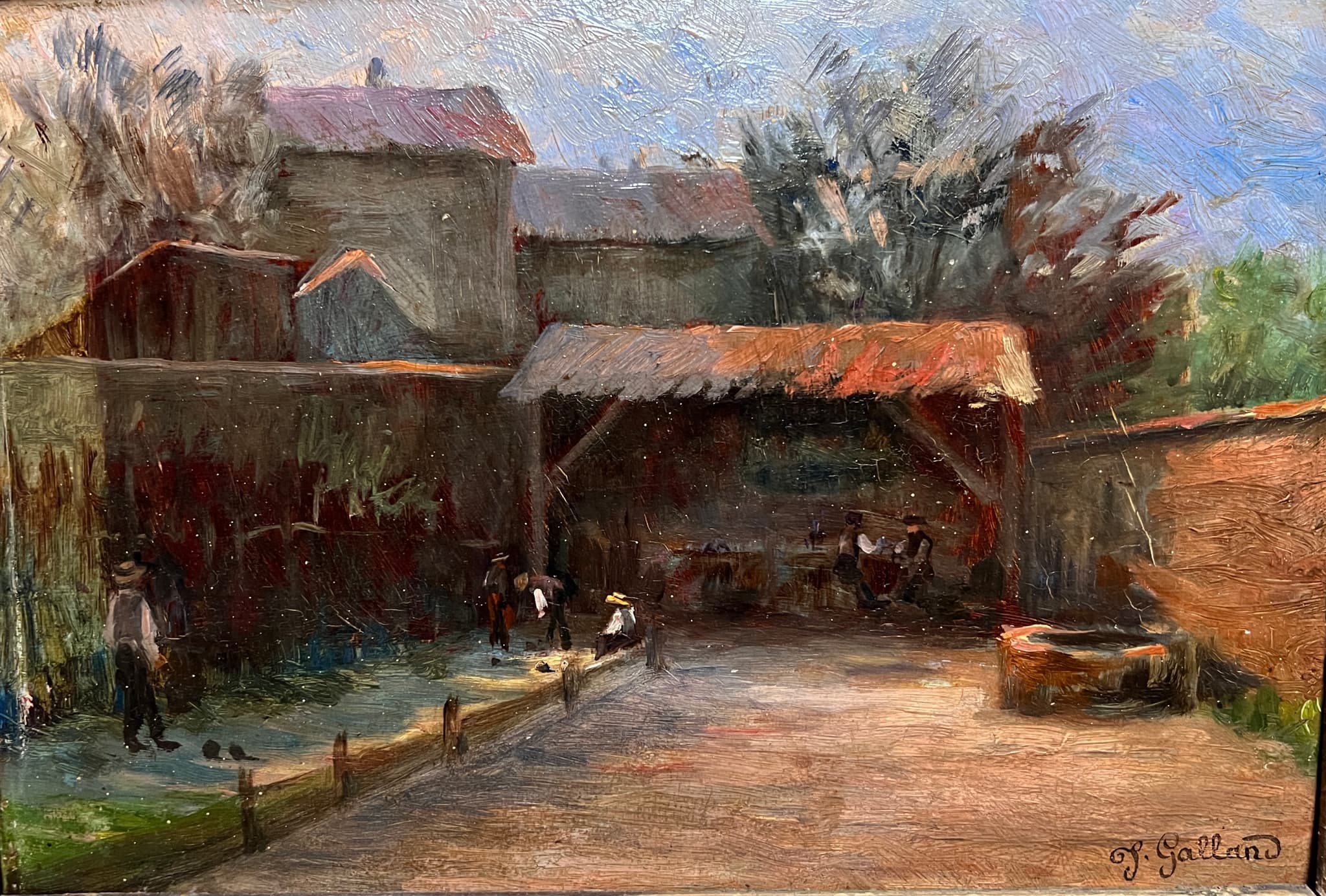 Painting Farm Landscape View image 1