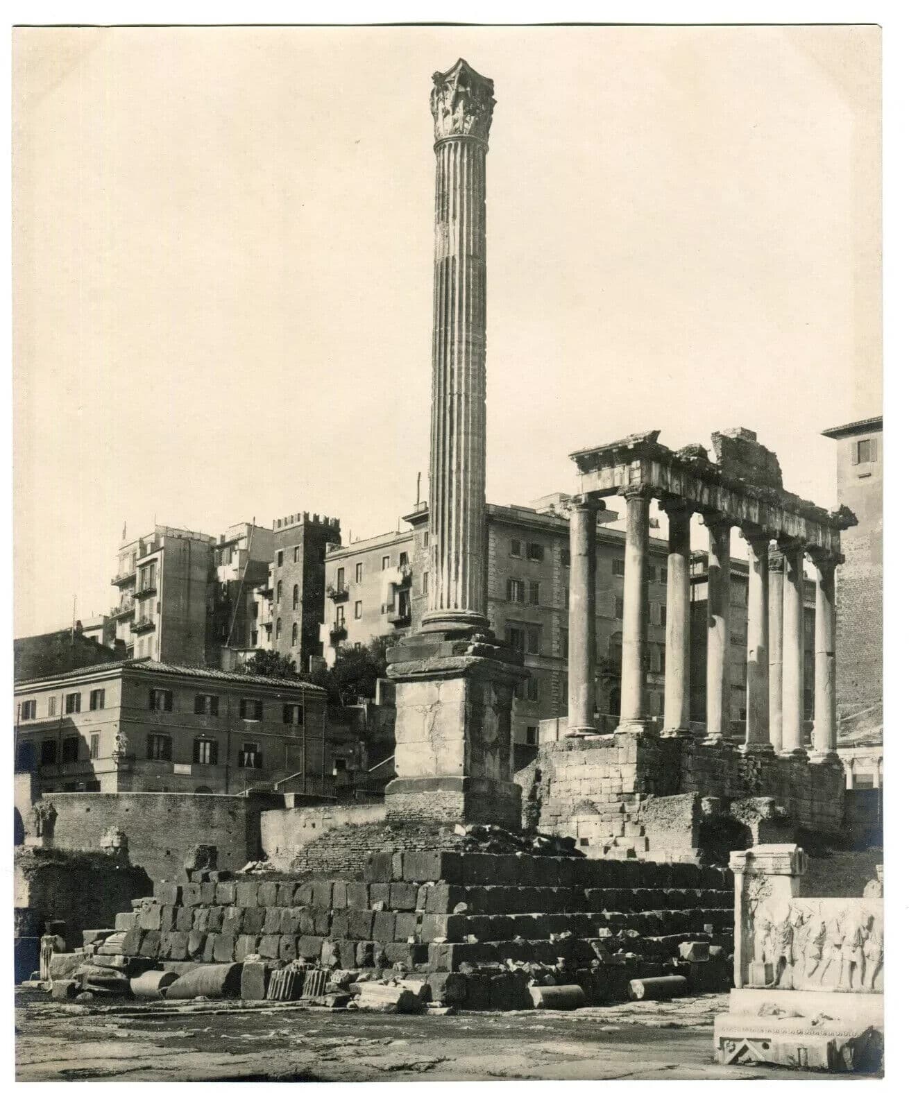 Vintage Photographs Landscape Forum Colonne Foca, Italy circa 1900 image 8